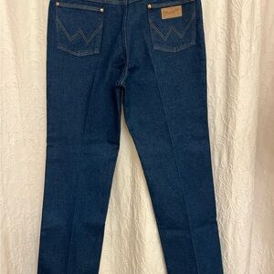 Wrangler Dark Blue Straight Jeans Men’s 36x32